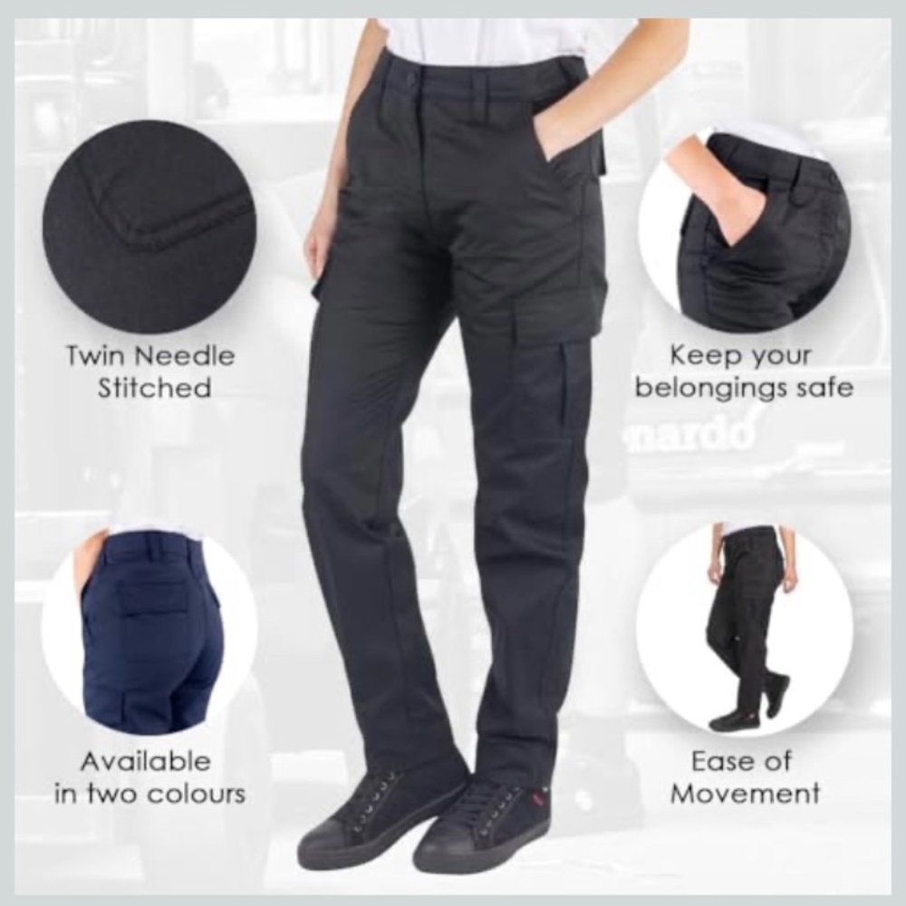 Lee Women’s Work Wear Cargo pants Size 10 LONG (30”X32”)